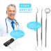 6 Pack Dental Tools Set - Professional Stainless Steel Oral Care Kit with Case | Tooth Scraper, Plaque & Tartar Remover - Buy Online on SooperMarket.com