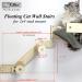 HeyKitten Stud Mounted Cat Hammock & Climbing Stairs Combo - Lounging, Napping, Playing & Jumping Solution - Buy Online on SooperMarket.com