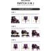 Rollerface Switch 3-in-1  Sport  Outdoor and Recreation Inline Skate  Roller Skate  and Ice Skate. (Adjustable up to 3 Sizes) Purple Large: US Women's 8 - 10 - Buy Online on SooperMarket.com