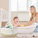 Casaphoria Large Baby Diaper Caddy Organizer - Nursery Storage Bin for Boys & Girls | Car Organizer - Cotton Rope Basket Portable Bag | Baby Shower Gift (White/Yellow 15.5 x10 x7) - Buy Online on SooperMarket.com