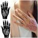 GFHIH Henna Tattoo Kit - 100 Reusable Black Templates for Girls | DIY Body Art Stencil Set - xB-22 Sheets - Buy Online on SooperMarket.com