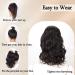 AISI BEAUTY 14 Short Curly Wavy Black Ponytail Extension | Synthetic Drawstring Ponytail for Women | Natural Looking Wavy Ponytail - Buy Online on SooperMarket.com