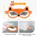 Adorable Cooling Eye Mask Gel - Reusable Hot Cold Therapy for Puffiness Dark Circles Eye Bags & Dry Eyes - Soft Plush Backing - Post Surgery & Migraine Relief #09 Orange - Buy Online on SooperMarket.com