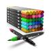 Coloring Markers Set for Adults Kids Teen 36 Dual Brush Pens Fine Tip Art Colored Markers for Adult Coloring Books Bullet Journal School Office Drawing Sketch Double Sided Color Marker Pen
