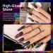 RARJSM Chameleon Liquid Chrome Nail Powder Set 6 Pcs | Iridescent Glitter & Mirror Effect | Easy Application for Nail Art | No Curing Required - Buy Online on SooperMarket.com