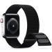 Nylon Sport Band Compatible with Apple Watch Band 38mm 40mm 41mm 42mm 44mm 45mm, Adjustable Breathable Women Men Braided Strap Compatible for iWatch Series 8/7/6/5/4/3/2 SE Dark Black A Dark Black 38MM/40MM/41MM