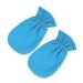 Gogogmee 1 Pair Exfoliating Sleep Gloves for Dry Hands Exfoliating Mitts Hand Spa Gloves Psoriasis Gloves Hand Care Gloves Gel Spa Gloves Black Gloves Beauty Care Gloves Polyester