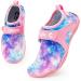 CROVA Kids Water Sports Shoes - Ultra Light Quick-Dry Aqua Socks for Boys Girls - Purple Galaxy Design - Sizes 2.5-10 Toddler/Little Kid - Buy Online on SooperMarket.com