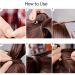 26" Long Straight Wrap around Ponytail Extensions Synthetic Clip in Ponytail Hair Extensions Hairpiece - Natural Black - Buy Online on SooperMarket.com