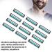Mens Refills Professional Barber Beard Manual Razor - 12PC Fixed Head Clean & Comfortable Shaving - Buy Online on SooperMarket.com