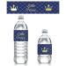 Royal Prince Baby Shower Water Bottle Labels - Shiny Foil - 24 Stickers
