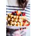 Vegan Belgian Waffle 20x90g ready to add your choice of topping. Ready to eat. Resturant Quality - Buy Online on SooperMarket.com