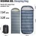 BISINNA XXL 3-4 Season Sleeping Bag for Big & Tall Adults - Waterproof, Lightweight & Warm - Perfect for Camping, Backpacking & Hiking - Gray - Left Zip - Buy Online on SooperMarket.com