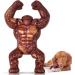 LUKITO Indestructible Dog Toys Dog Toys Indestructible Dog Toys to Real Beef for Dog Birthday Dog Chew Toys for Aggressive Chewers Tough Dog Toys for Boredom Dog Toys for Large Dogs brown