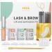 MIYA LASH 2 in 1 Lash Lift & Brow Lamination Kit | Instant Fuller Eyebrows, Eyelashes | Salon Result lasts 8 weeks | Professional LVL, Perm, Laminate | Lash Lift Kit with Silicone Shields, Lash Picks LASH & BROW LIFT KIT
