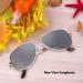 Kcabrtet Female/Male Safety Glasses Anti Tracking Rear View Sunglasses Anti Monitor Glasses Safety Sun Glasses - Buy Online on SooperMarket.com