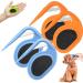 Pulunto dog comb for pets open knots comb fur hair fur care trimmer pet brush puppy crest 4 x orange + blue unit size