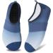 VIFUUR Water Shoes - Barefoot Aqua Socks for Yoga, Beach, Swim - Fogblue - Size 7.5-8.5 Women/6-7 Men - Buy Online on SooperMarket.com