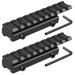 LONSEL Dovetail to Picatinny Rail Adapter 11mm Dovetail to 21mm Picatinny/Weaver Rail Convert Mount - Low Profile Scope Riser Rail Adaptor - Base Mount 3/8" to 7/8" Converter 2 PACK