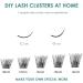 SISILILY Lash Extension Kit - DIY Natural Cluster Lashes with Glue, Tweezers & Bond - C D Curl 10/12/14/15/16mm - 120 Clusters (DM17-mix) - Buy Online on SooperMarket.com
