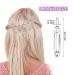 WLLHYF 12PCS Goth Snap Clip Silver Hair Clips - Vintage Charms Hairpin for Women Girls | Hip Hop Jewelry Accessories - 90s Style Aesthetic Gift - Buy Online on SooperMarket.com