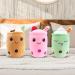Guiffly Bubble Tea Plush Boba Fluffy Cuddle Pillow Toy - Pink - Buy Online on SooperMarket.com