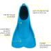 Cressi Mini Light Swim Fins for Kids 1+ Years | EU 29/31 | US Kid 11.5/13 - Ideal for Learning to Swim - Azure Blue - Buy Online on SooperMarket.com