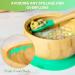 Suction Bowl Set for Babies & Toddlers | Bamboo Wood Feeding Bowl with Lid & Spoon | Stay Put Tableware for Easy Cleaning | Ideal for Weaning Journey - Buy Online on SooperMarket.com