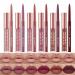 SUMEITANG 12Pcs Lip Liner and Lipstick Makeup Set, 6 Matte Nude Liquid Lip Stick With 6 Matching Smooth Lipliner pencil, All in One Waterproof Long Lasting Lipgloss, Girls&Women Lips Makeup Gift Set 12pcs Set