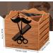 Professional Salon Scissor Shear Holder Box - Brown Wooden Desktop Storage for Hairdressers & Groomers | 4-Grille Sponge Holder with Comber Clips Stand - Buy Online on SooperMarket.com