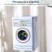 Iron Detergent Container Large Capacity Perspective Window Washing Machine Shape Multifunctional Storage Box for Tapes Stationery Socks - Buy Online on SooperMarket.com