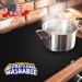Large Magnetic Induction Cooktop Protector Mat - Anti-strike & Anti-scratch Glass Top Stove Cover - Silicone Mat for Electric Stove - Buy Online on SooperMarket.com