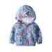 JinBei Jacket Boy Toddler Kids Hooded Jackets Baby Waterproof Windbreaker Hooded Zip Windproof Long Sleeve Coat Cloak Sunscreen Outwear Raincoat Cartoons Thick Clothes Soft Light and Thin 1-7 Years 100 Excavatrice