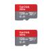 SanDisk 128GB X2 (256GB) MicroSD HC Ultra Uhs-1 Memory Card