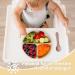 Baseola Silicone Baby Plate Set with Suction Cup & Lid | BPA-Free Divided Children's Dishes (3 Pieces Dark Green Brick Red Beige) - Perfect for Easy Mealtime - Buy Online on SooperMarket.com