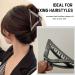 Elegant Gunmetal Triangle Metal Hair Clip for Women and Girls - Strong Hold for Daily Wear and Party - Fashionable and Versatile (Gunmetal) - Buy Online on SooperMarket.com