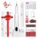 SAVILAND Electric Nail File: 2024 Flawless White Nail Drill PRO&Portable with12 Basic Nail Drill Bits| Nail Art Faster Removal Light Weight &Friendy Nail Supplies&Exquisite LOVER Gifts