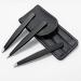 TOPMEET Stainless Steel Eyebrow Tweezers Set for Facial Hair and Splinter Removal - Women/ Men, Black - Buy Online on SooperMarket.com