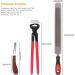 Nicoone Horse Farrier Hoof Trim Tool Kit | 3PC Professional Hoof Cutting Tongs & Horseshoe Care Accessories - Buy Online on SooperMarket.com