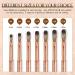Saviland 7 PCS Kolinsky Acrylic Nail Brush Set for Acrylic Application - Golden Brushes for Nail Extension, Carving - Home DIY and Salon Use - Sizes 4/6/8/10/12/14/16 - Buy Online on SooperMarket.com