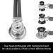 HONSUN Dual Head Stethoscope for Adults & Kids - Classic Cardiology Stethoscope for Doctors Nurses & Students - Gray - International Shipping Available - Buy Online on SooperMarket.com