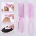 Yebeauty Nail Brush Fingernail Cleaner 4 Pack - Hand and Toe Scrubbing Brush for Pedicure - Clear Pink Plastic Nail Scrubber - Buy Online on SooperMarket.com