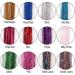 12 Colors Hair Lametta - 1800 Strands Glitter Hair Extensions for Women & Girls - 100cm Tinsel Highlights - Buy Online on SooperMarket.com