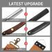 Vintage Wooden Straight Razor Set with Brush and Leather Strop | Classic Collection for Hair Shaving | Premium Quality - Buy Online on SooperMarket.com