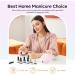 Modelones 32Pcs Pastel Gel Nail Polish Kit 28 Colors Macarons Summer Glitters Gel Polish with Glossy& Glitter& Matte Top Coat Base Coat Starter Kit Soak Off UV Nail Gel Nails Art Manicure Gifts Pastel Blue - Buy Online on SooperMarket.com