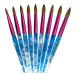 PANA USA Size 8 Acrylic Nail Brush - Pure Kolinsky Hair, White Swirl Blue Handle - Buy Online on SooperMarket.com