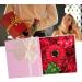 Simulation Flower Bath Soap Women Exquisite Flower Soap Gift Box for Birthday Valentines Day Christmas for Her Women Teens Girls Mom Birthdays (Red) - Buy Online on SooperMarket.com