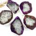 Crystal Rough Home Decor 1pc Wine red Titanium Aura Agate Quartz Cluster Crystal Geode Minerals Specimen Decorative Stones Ore Gifts Natural Crystal
