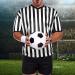 Facynde Striped Referee Shirt for Men | V-Neck XXL - Ideal for Football Basketball & Sports - Buy Online on SooperMarket.com