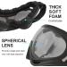 LJDJ Motorcycle Goggles Set of 2 - Anti-UV Dirt Bike ATV Motocross Protective Glasses for Men Women Kids - Adjustable Offroad Tactical Combat Goggles in Black with Clear Lens - Buy Online on SooperMarket.com